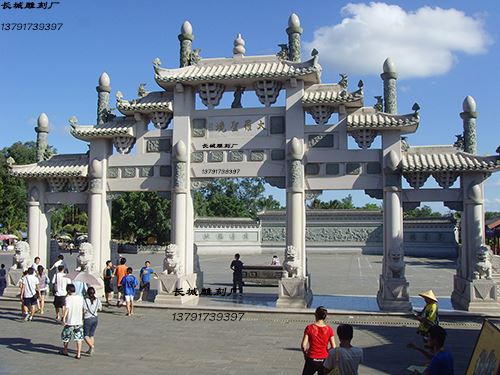 道教半岛体育中国官方网站大罗圣境石牌楼雕刻